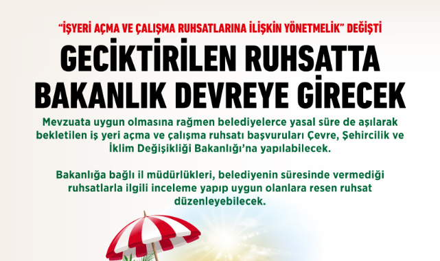 İŞ YERİ AÇMA VE İŞLETME RUHSATTI HAKKINDA YENİ KARAR